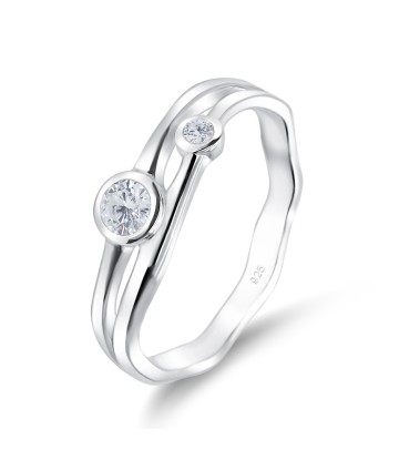 Beautiful Designed CZ Stone Silver Ring NSR-4055